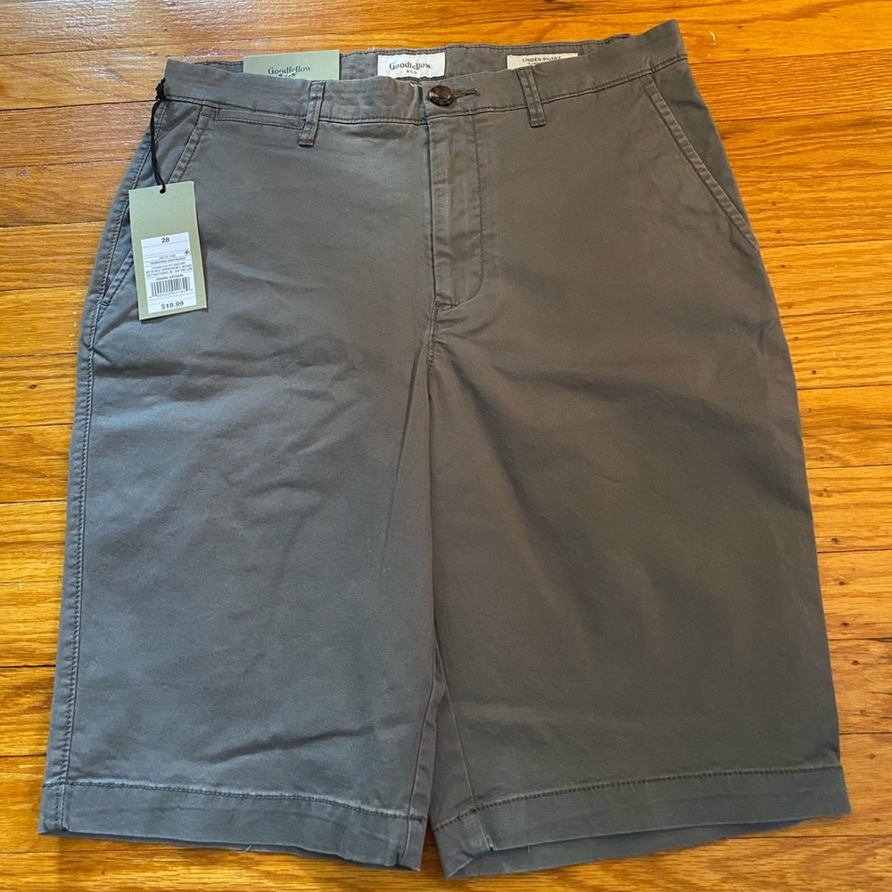 Goodfellow Grey Flat Front Shorts